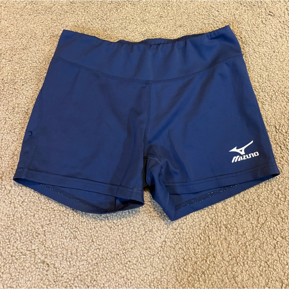 Mizuno Volleyball Size Large Navy Blue Spandex Shorts